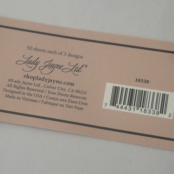 Lady Jayne  Butterfly Design Notepad Set - Cream and Brown - Picture 6 of 8